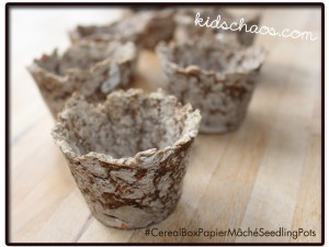 Papier-mâché seedling pots by KidsChaos