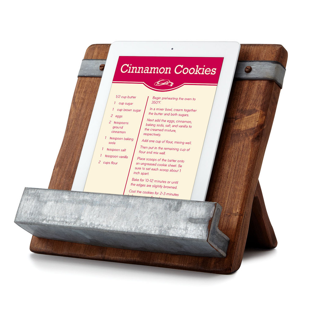 cookbook iPad holder