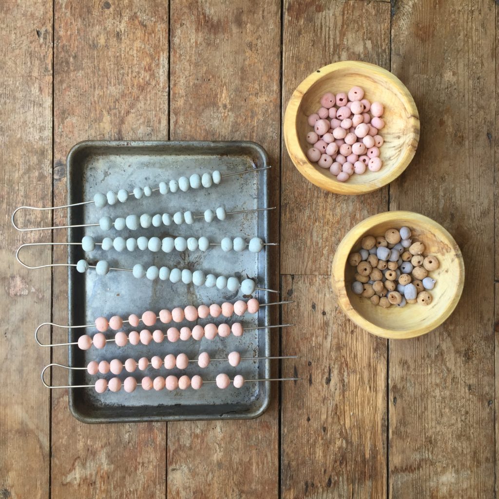 home made salt dough beads